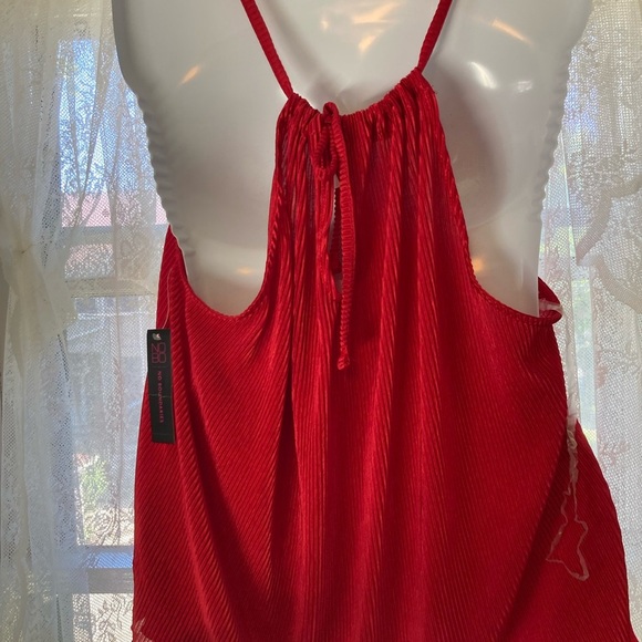 No Boundaries Bold Red Sleeveless corduroy blend XXL! NWT! - Picture 3 of 4